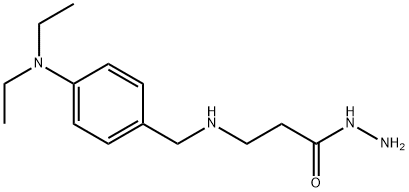 3-{[4-(DIETHYLAMINO)BENZYL]AMINO}PROPANOHYDRAZIDE Struktur