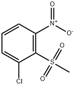 3-CHLORO-2-METHYLSULFONYLNITROBENZENE Struktur