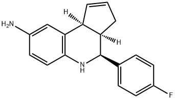 (3AR,4S,9bS)-4-(4-fluorophenyl)-3a,4,5,9b-tetrahydro-3H-cyclopenta[c]quinolin-8-a Struktur