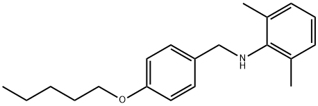 2,6-Dimethyl-N-[4-(pentyloxy)benzyl]aniline Struktur