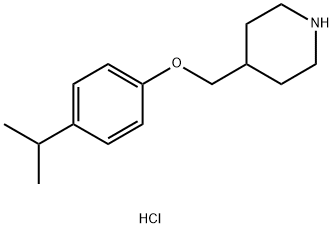 4-[(4-Isopropylphenoxy)methyl]piperidinehydrochloride Struktur