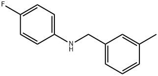 4-Fluoro-N-(3-methylbenzyl)aniline Struktur