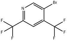 5-Bromo-2,4-bis(trifluoromethyl)pyridine Struktur