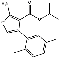 Isopropyl 2-amino-4-(2,5-dimethylphenyl)thiophene-3-carboxylate Struktur