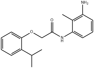 N-(3-Amino-2-methylphenyl)-2-(2-isopropylphenoxy)-acetamide Struktur