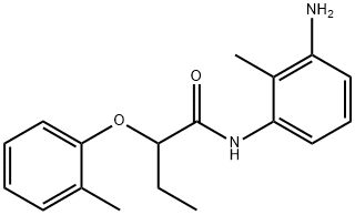 N-(3-Amino-2-methylphenyl)-2-(2-methylphenoxy)-butanamide Struktur