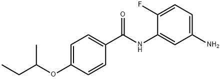 N-(5-Amino-2-fluorophenyl)-4-(sec-butoxy)benzamide Struktur