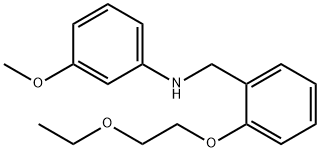 N-[2-(2-Ethoxyethoxy)benzyl]-3-methoxyaniline Struktur