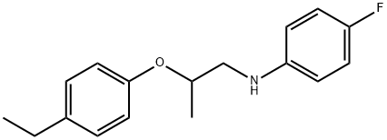 N-[2-(4-Ethylphenoxy)propyl]-4-fluoroaniline Struktur