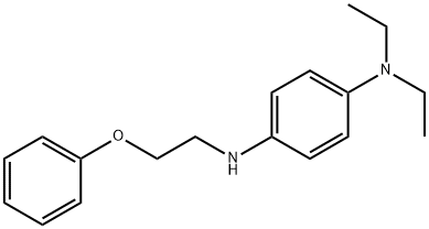 N1,N1-diethyl-N4-(2-phenoxyethyl)-1,4-benzenediamine Struktur