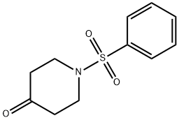 1-(phenylsulfonyl)piperidin-4-one Struktur