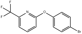 2-(4-Bromophenoxy)-6-(trifluoromethyl)pyridine Struktur