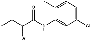 2-bromo-N-(5-chloro-2-methylphenyl)butanamide Struktur