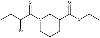 ethyl 1-(2-bromobutanoyl)piperidine-3-carboxylate Struktur