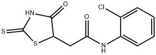 N-(2-chlorophenyl)-2-(2-mercapto-4-oxo-4,5-dihydro-1,3-thiazol-5-yl)acetamide Struktur