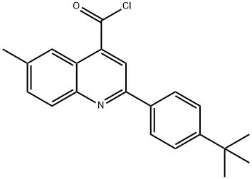 2-(4-tert-butylphenyl)-6-methylquinoline-4-carbonyl chloride Struktur