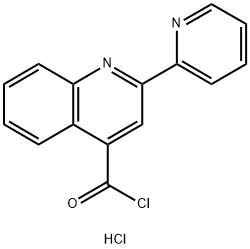 2-pyridin-2-ylquinoline-4-carbonyl chloride hydrochloride Struktur