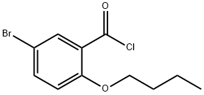 5-bromo-2-butoxybenzoyl chloride Struktur