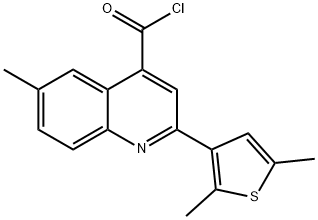 2-(2,5-dimethyl-3-thienyl)-6-methylquinoline-4-carbonyl chloride price.