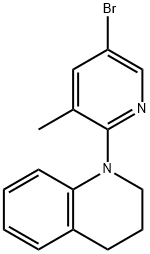 1-(5-Bromo-3-methyl-2-pyridinyl)-1,2,3,4-tetrahydroquinoline Struktur