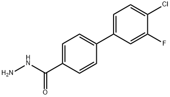 4'-Chloro-3'-fluoro[1,1'-biphenyl]-4-carbohydrazide Struktur