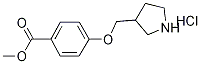 Methyl 4-(3-pyrrolidinylmethoxy)benzoatehydrochloride Struktur