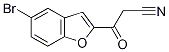 3-(5-Bromo-1-benzofuran-2-yl)-3-oxopropanenitrile Struktur