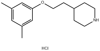 4-[2-(3,5-Dimethylphenoxy)ethyl]piperidinehydrochloride Struktur