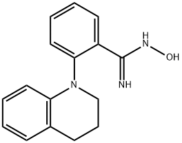 2-[3,4-Dihydro-1(2H)-quinolinyl]-N'-hydroxybenzenecarboximidamide Struktur