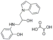 2-(2-Hydroxy-3-indol-1-yl-propylamino)-phenoloxalate Struktur