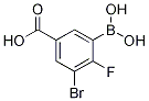 2-Fluoro-3-bromo-5-carboxyphenylboronic acid Struktur