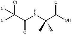 2-Methyl-N-(2,2,2-trichloroacetyl)alanine Struktur