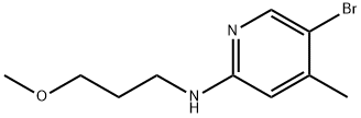 5-Bromo-N-(3-methoxypropyl)-4-methyl-2-pyridinamine Struktur