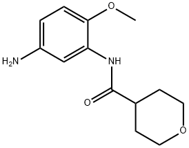 N-(5-Amino-2-methoxyphenyl)tetrahydro-2H-pyran-4-carboxamide Struktur