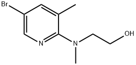 2-[(5-Bromo-3-methyl-2-pyridinyl)(methyl)amino]-1-ethanol Struktur