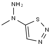 5-(1-Methylhydrazino)-1,2,3-thiadiazole Struktur