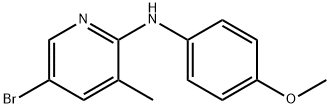 5-Bromo-N-(4-methoxyphenyl)-3-methyl-2-pyridinamine Struktur