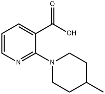 2-(4-Methyl-1-piperidinyl)nicotinic acid Struktur