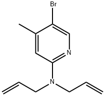 N,N-Diallyl-5-bromo-4-methyl-2-pyridinamine Struktur