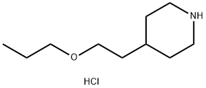 2-(4-Piperidinyl)ethyl propyl ether hydrochloride Struktur