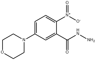 5-Morpholino-2-nitrobenzenecarbohydrazide Struktur