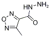 1,2,5-oxadiazole-3-carboxylic acid, 4-methyl-, hydrazide Struktur