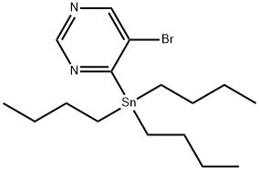 5-Bromo-4-(tributylstannyl)pyrimidine Struktur