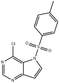 4-Chloro-5-tosyl-5H-pyrrolo[3,2-d]pyrimidine Struktur