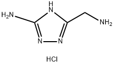 5-(Aminomethyl)-1H-1,2,4-triazol-3-amine dihydrochloride Struktur