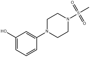 3-(4-(Methylsulfonyl)piperazin-1-yl)phenol Struktur