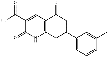 7-(3-Methylphenyl)-2,5-dioxo-1,2,5,6,7,8-hexahydroquinoline-3-carboxylic acid Struktur