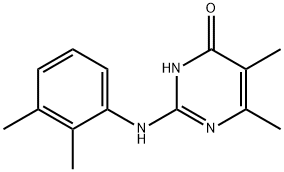 2-[(2,3-Dimethylphenyl)amino]-5,6-dimethylpyrimidin-4(3H)-one Struktur