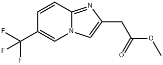 Methyl 2-[6-(trifluoromethyl)imidazo[1,2-a]-pyridin-2-yl]acetate Struktur