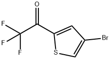 1-(4-Bromo-thiophen-2-yl)-2,2,2-trifluoro-ethanone Struktur